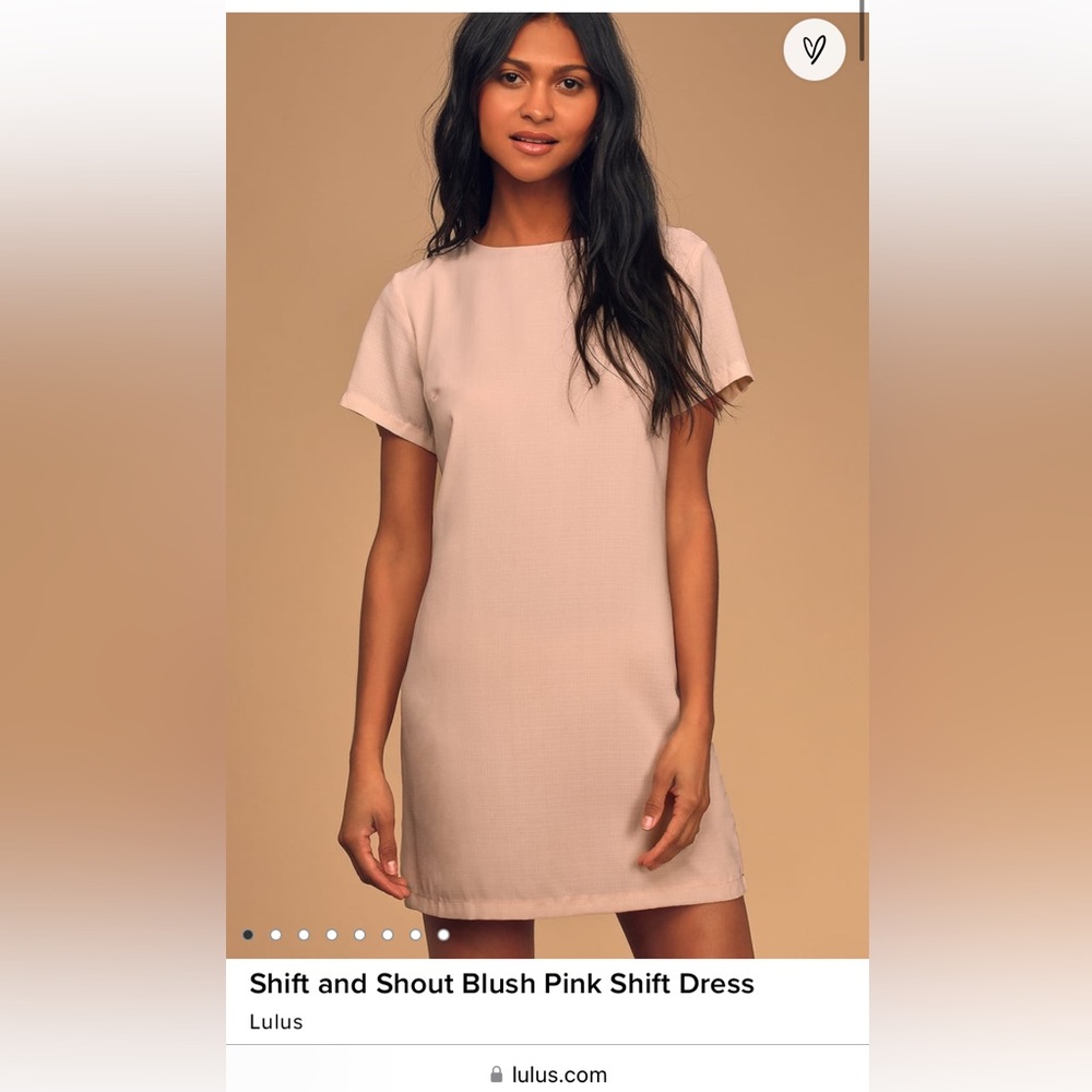 Lulus Blush Pink Shift and Shout Dress size Large